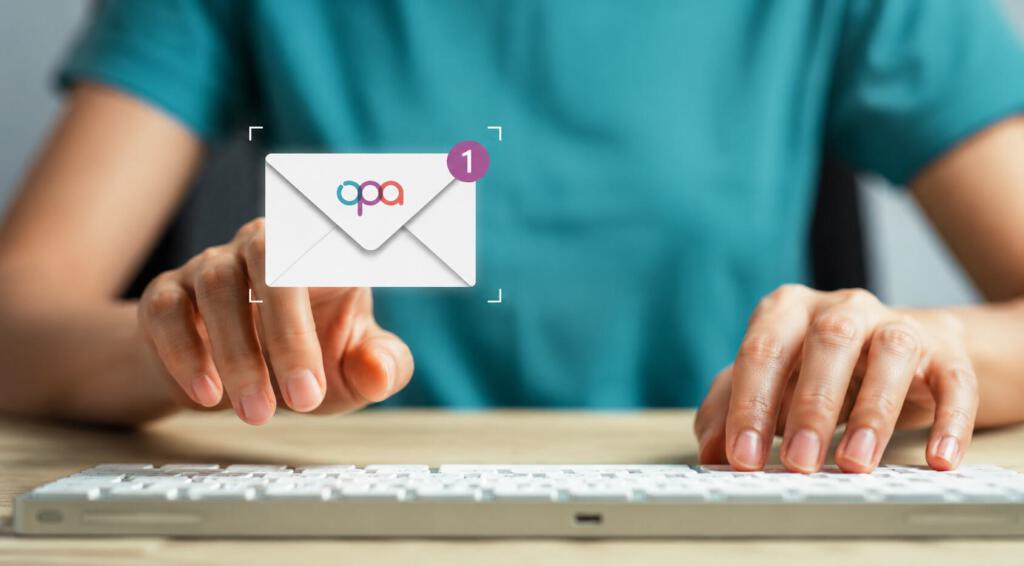 OPA E-Mail-Benachrichtigung für digitale Kundenkommunikation in der Augenoptik